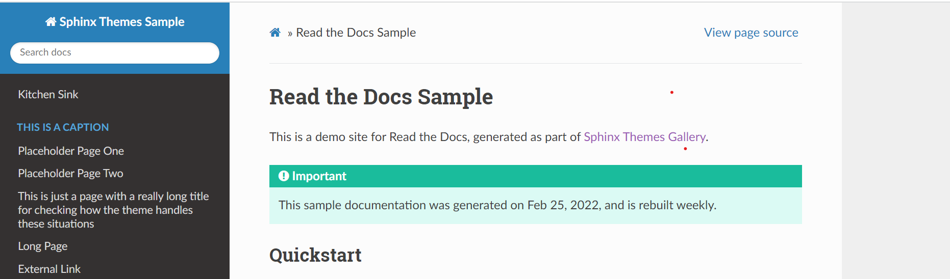 Sphinx-readthedocs